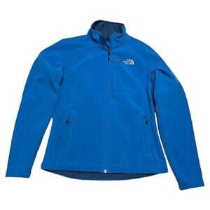 The North Face Aqua Blue Soft Shell Windbreaker Light Spring Jacket Women Small